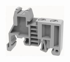 MULTICOMP PRO MP012896 Accessory, Grey, 9.5mm Width DIN Rail Terminal Blocks, End Clamp, MP PC BRASS SCREW Series