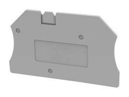 MULTICOMP PRO MP012906 Accessory, Grey, 1.5mm Width DIN Rail Terminal Blocks, End Cover, MP DC STEEL SCREW Series