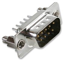 TE CONNECTIVITY 2301826-1 D Sub Connector, DB9, Standard, Plug, 9 Contacts, DE, Solder