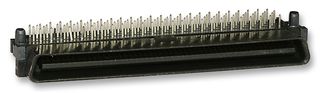 MOLEX 716612100. Mezzanine Connector, Right Angle, Header, 1.27 mm, 2 Rows, 100 Contacts, Through Hole Mount, Brass