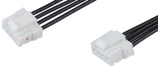 MOLEX 224482-1044 Cable Assembly, MicroTPA Receptacle to MicroTPA Receptacle, 4 Ways, 2 mm, 1 Row, 600 mm, 23.6 "