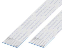 GCT 10-12-A-0127-C-4-08-4-T FFC / FPC Cable, 12 Core, 1 mm, Same Sided Contacts, 5 ", 127 mm, White