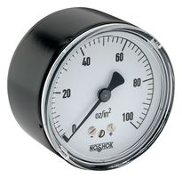 NOSHOK 25-210-10-PSI Pressure Gauge, 10 psi, -20 °C to 60 °C, 1/4" NPT, 200 Series