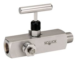 NOSHOK 20604-MFC Needle Valve, 3/4" MNPT/1/2" NPT, Male/Female Thread, 10000 psi, 200 Series