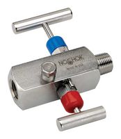 NOSHOK 2170-MFS Needle Valve, 1/2" NPT, Male/Female Thread, 6000 psi, 2170 Series