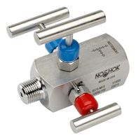 NOSHOK 3072-MFS Needle Valve, 1/4" NPT, Male/Female Thread, 10000 psi, 3070 Series