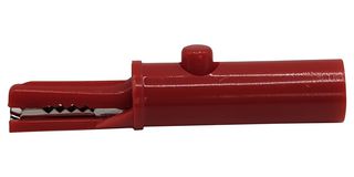 MUELLER ELECTRIC BU-27.259.1 Alligator Clip, Insulated, 8 mm Jaws Open, 51 mm Length, 30 to 60VDC, 19A Current, Red