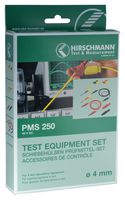 HIRSCHMANN TEST AND MEASUREMENT 932827001 Test Equipment Set, Sliding Sleeve, KLEPS 250, PRUEF 2 S Test Probe, Alligator Clip, Measuring Lead