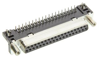 AMPHENOL COMMUNICATIONS SOLUTIONS D37S33E4GV00LF D Sub Connector, Standard, Receptacle, Delta D Series, 37 Contacts, DC, Solder