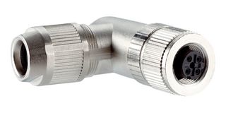 SICK DOS-1204-WZ Sensor Connector, M12, Female, 4 Positions, IDC / IDT Socket, Right Angle Cable Mount