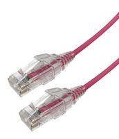 VIDEK 2994-10PK Ethernet Cable, LSZH, Cat6, RJ45 Plug to RJ45 Plug, UTP (Unshielded Twisted Pair), Pink, 10 m