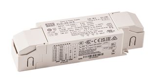 MEAN WELL XLC-40-H-BS LED Driver, IO Adj W/3in1 Dim, LED Lighting, 40 W, 54 V, 1.4 A, Constant Power, 110 V