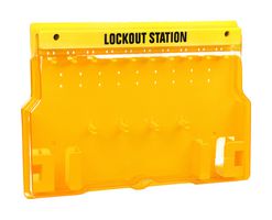 MULTICOMP PRO MP014081 Lockout Station, 558mm x 393mm x 65mm, 14 Hook Position