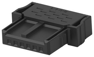 TE CONNECTIVITY - ERNI 505018-E IDC Connector, IDC Receptacle, Female, 1.27 mm, 1 Row, 6 Contacts, Cable Mount