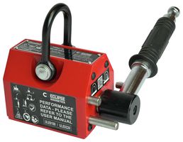 ECLIPSE MAGNETICS ULE0100 Magnetic Lifter, 100 kg, 131 mm Length, UltraLift E Series