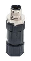 AMPHENOL LTW M12A-08BMMB-SL7001 Sensor Connector, M Series, M12, Male, 8 Positions, Screw Pin, Straight Cable Mount