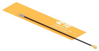 TE CONNECTIVITY L000607-02 RF Antenna, Linear, 450 to 467 MHz, FPC/LPWA/IoT, -0.29dBi, 2.29 VSWR, Adhesive/MHF Connector