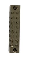 MULTICOMP PRO MP014998 Panel Mount Barrier Terminal Block, Brass, Nickel Plated, 2 Row, 16 Ways, 8.5 mm, 3 A