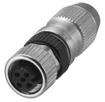PEPPERL+FUCHS PA V1-G-IDC Sensor Connector, M12, Female, 4 Positions, IDC / IDT Socket, Straight Cable Mount