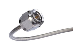 HUBER+SUHNER MINI141 K-8 RF / Coaxial Cable Assembly, 8 ", 203.2 mm, MINI 141, 2.92mm Straight Plug, 50 ohm