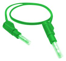 MUELLER ELECTRIC 22.451-1M-5 Banana Test Lead, 4mm Retractable Banana Plug, Shrouded, 4mm Retractable Banana Plug, Shrouded