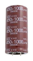 CHEMI-CON EKHE401VSN122MA50Z Electrolytic Capacitor, 1210 µF, 400 V, ± 20%, Snap-In, 2000 hours @ 105°C