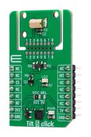 MIKROELEKTRONIKA MIKROE-6567 Add-On Board, Tilt 5 Click, RBS240100T, Ball-Contact Tilt Sensor Switch, GPIO, 3.3V/5V in