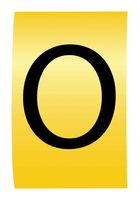 MULTICOMP PRO MP015650 Wire Marker, K-Type, Carrier, O, Black, Yellow, 6mm, 7 mm