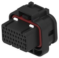 TE CONNECTIVITY 2389578-4 Automotive Connector Housing, Sealable, Black, SUPERSEAL 1.0mm Series, Plug, 34 Ways