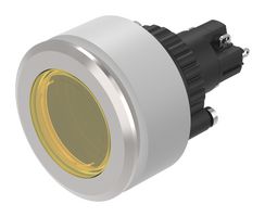 EAO K14-131.221071 Pushbutton Switch, 14 Series, 30 mm, SPST-NO, SPST-NC, Momentary, Round, Yellow