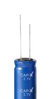 CAP-XX HY12R708012V105R Supercapacitor, Single Cell, 1 F, 2.7 V, Radial Leaded, -10%, +30%, 3.5 mm, 1000 hours @ 85°C