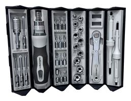 MULTICOMP PRO MP015837 Bit Set, 32 Pieces of 16x Bits, 1/4" Ratchet Wrench, Ratchet Screwdriver, 2x Screwdriver, 10x Socket