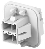 TE CONNECTIVITY 2391517-1 Heavy Duty Connector Base, 4Pos, Natural, Power Double Lock Series, Panel Mount