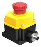 BANNER ENGINEERING SSA-EB1P-02ED1Q5B Emergency Stop Switch, DPST-NC, Twist, Pull to Release, M12 Connector, 3 A, 250 V