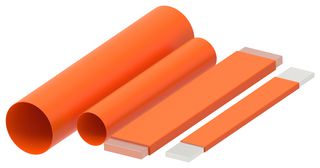 TE CONNECTIVITY - AMP EVBB-20/9.5-3-SP Heat Shrink Tubing, Single Wall, 2:1, 0.787 ", 20 mm, Orange, 246.06 ft, 75 m