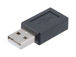 L-COM CAU2AMICBAD-MF USB Adapter, USB Type A Plug, Micro USB Type B Receptacle, USB 2.0