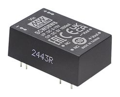 MEAN WELL SCW08W8-15 Isolated Through Hole DC/DC Converter, ITE & Industrial, DIP, 8:1, 8 W, 1 Output, 15 V