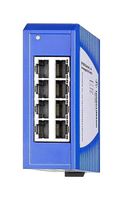 HIRSCHMANN 942132002 Switch, 8 Ports, Industrial, Unmanaged Fast Ethernet, DIN Rail, RJ45 x 8, 10Mbps, 100Mbps