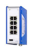 HIRSCHMANN 942335020 Switch, 8 Ports, Industrial, Unmanaged Gigabit Ethernet, DIN Rail, RJ45 x 8