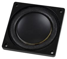 SAME SKY CMS0401KL-3X Speaker, 8 ohm, 90 dB, 5W, 344 Hz to20 kHz, Round with Square Frame