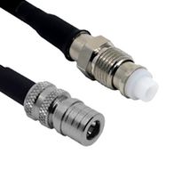 SIRETTA ASMQM1000F058L11 RF / Coaxial Cable Assembly, Low Loss, 6GHz Frequency, 32.8 ft, 10 m, SLL200, QMA-Male, FME Socket