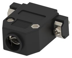 TE CONNECTIVITY 2508217-1 D Sub Backshell, Black, DA, 180°, ABS (Acrylonitrile Butadiene Styrene) Body