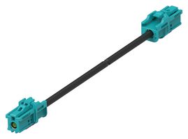 TE CONNECTIVITY 2-2360001-2 RF / Coaxial Cable Assembly, 9.8 ft, 3 m, RTK031, FAKRA Jack, FAKRA Jack, 50 ohm