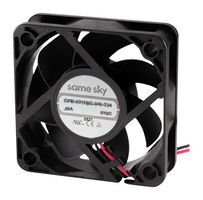 SAME SKY CFM-5015BG-045-234 DC Axial Fan, 5 V, Square, 50 mm, 15.5 mm, Ball Bearing, 10.46 CFM