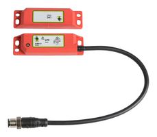 IDEM 110008 Safety Interlock Switch, Eurocode, LPC Series, SPST-NO, DPST-NC, Cable with 8 Pin M12 Connector