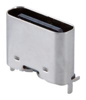 SAME SKY UJC-V-G-SMT-2-P6-TR USB Connector, 20VDC, USB Type C, Receptacle, 6 Ways, Surface Mount, Vertical