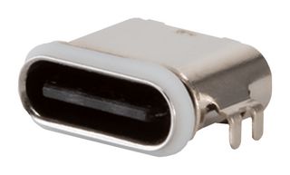 SAME SKY UJ20-C-H-G-MSMT-1A-P16-TR-67 USB Sealed Connector, USB Type C, USB 2.0, Receptacle, 16 Position, Surface Mount Right Angle