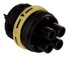 ITT CANNON 121488-4030 Circular Connector Insert, Threaded, BVM-T Series, 3 Contacts, Pin, Screw