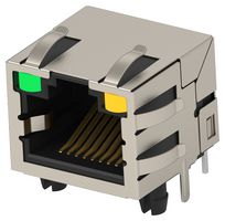 TE CONNECTIVITY 2496699-2 Modular Connector, RJ45 Jack, 1 x 1 (Port), 8P8C, Cat5e, Through Hole