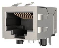 AMPHENOL COMMUNICATIONS SOLUTIONS RJE7J1881400 Modular Connector, RJ45 Jack, 1 x 1 (Port), 8P8C, Cat5e, Through Hole